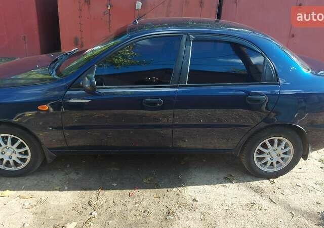 Синий Дэу Ланос, объемом двигателя 1.5 л и пробегом 207 тыс. км за 3100 $, фото 2 на Automoto.ua