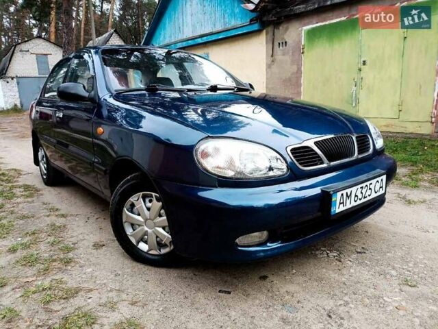 Синий Дэу Ланос, объемом двигателя 1.5 л и пробегом 212 тыс. км за 2550 $, фото 1 на Automoto.ua