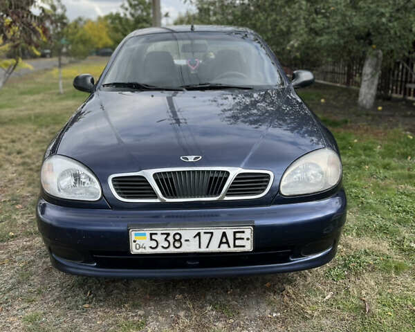 Синий Дэу Ланос, объемом двигателя 1.5 л и пробегом 220 тыс. км за 2300 $, фото 1 на Automoto.ua