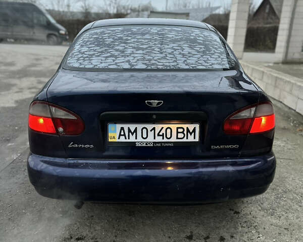 Синий Дэу Ланос, объемом двигателя 1.5 л и пробегом 303 тыс. км за 1450 $, фото 3 на Automoto.ua