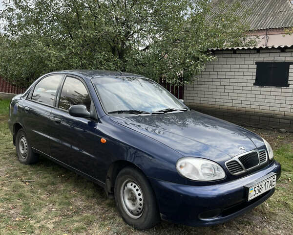 Синий Дэу Ланос, объемом двигателя 1.5 л и пробегом 220 тыс. км за 2300 $, фото 5 на Automoto.ua