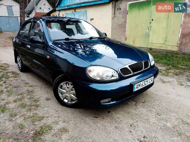 Синий Дэу Ланос, объемом двигателя 1.5 л и пробегом 212 тыс. км за 2550 $, фото 2 на Automoto.ua