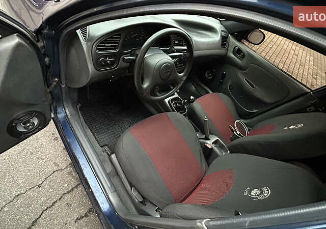 Синий Дэу Ланос, объемом двигателя 1.5 л и пробегом 320 тыс. км за 2500 $, фото 4 на Automoto.ua