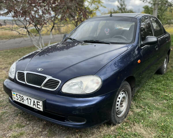 Синий Дэу Ланос, объемом двигателя 1.5 л и пробегом 220 тыс. км за 2300 $, фото 2 на Automoto.ua