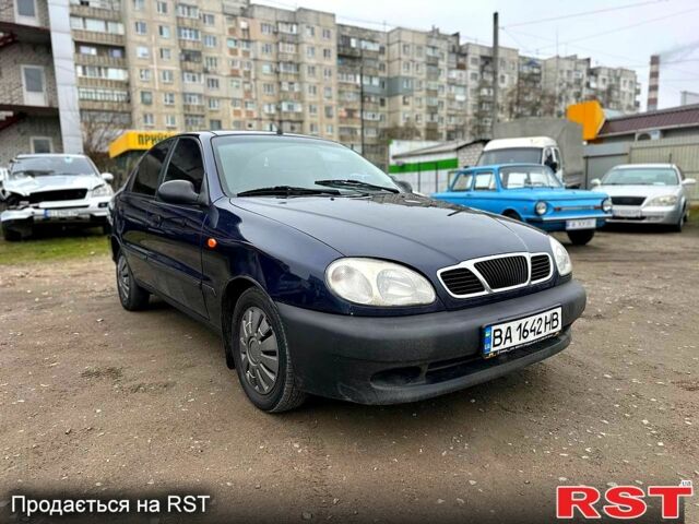 Синий Дэу Ланос, объемом двигателя 1.5 л и пробегом 180 тыс. км за 2100 $, фото 1 на Automoto.ua