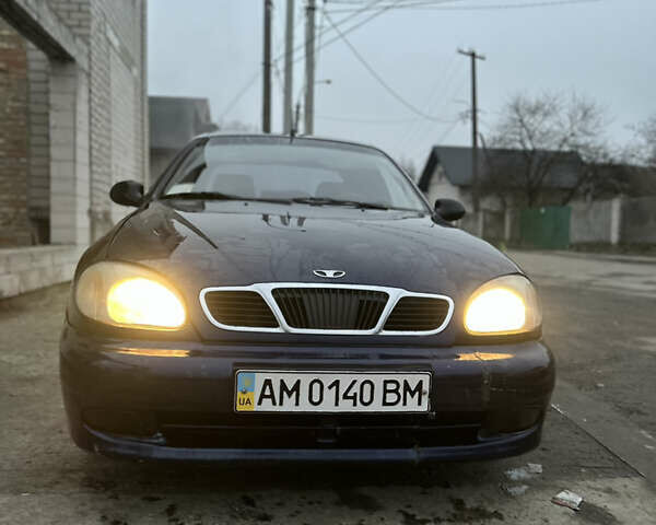 Синий Дэу Ланос, объемом двигателя 1.5 л и пробегом 303 тыс. км за 1450 $, фото 9 на Automoto.ua