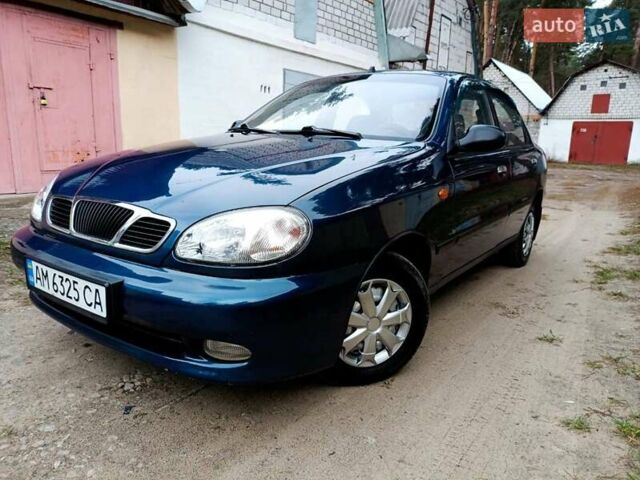 Синий Дэу Ланос, объемом двигателя 1.5 л и пробегом 212 тыс. км за 2550 $, фото 7 на Automoto.ua