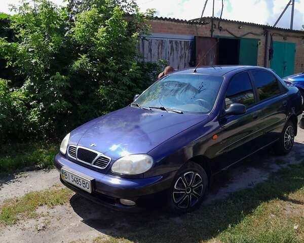 Синий Дэу Ланос, объемом двигателя 1.3 л и пробегом 180 тыс. км за 1559 $, фото 2 на Automoto.ua