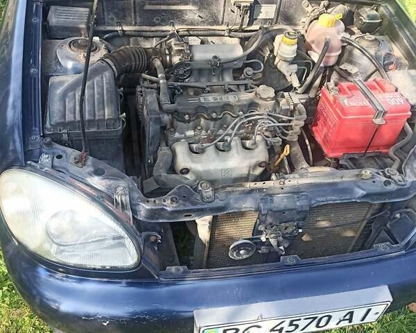 Синий Дэу Ланос, объемом двигателя 1.5 л и пробегом 230 тыс. км за 1600 $, фото 1 на Automoto.ua