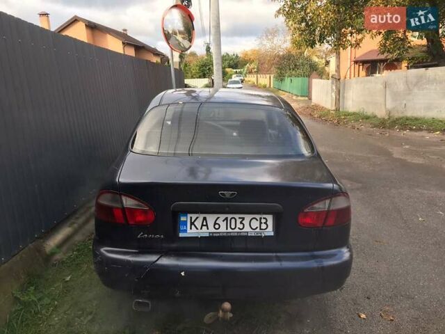Синий Дэу Ланос, объемом двигателя 1.5 л и пробегом 345 тыс. км за 1550 $, фото 1 на Automoto.ua