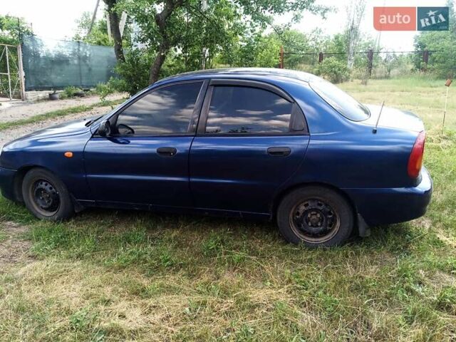 Синий Дэу Ланос, объемом двигателя 1.5 л и пробегом 274 тыс. км за 3200 $, фото 2 на Automoto.ua