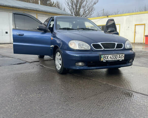 Синий Дэу Ланос, объемом двигателя 1.5 л и пробегом 287 тыс. км за 2500 $, фото 1 на Automoto.ua