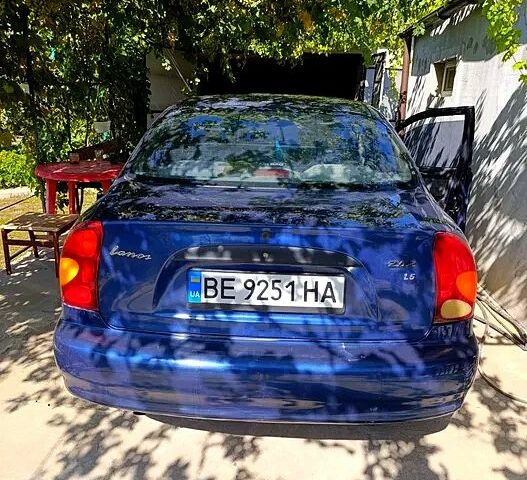 Синий Дэу Ланос, объемом двигателя 1.5 л и пробегом 230 тыс. км за 2600 $, фото 1 на Automoto.ua