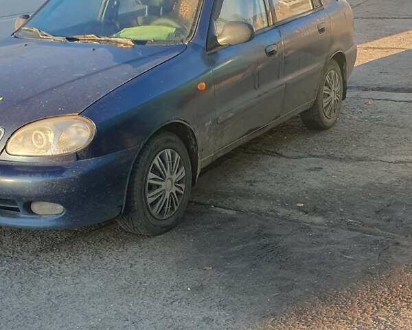 Синий Дэу Ланос, объемом двигателя 1.5 л и пробегом 200 тыс. км за 2300 $, фото 2 на Automoto.ua