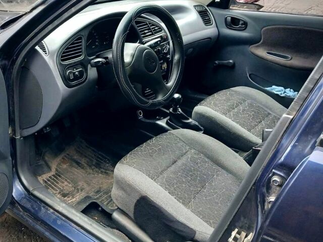 Синий Дэу Ланос, объемом двигателя 1.5 л и пробегом 220 тыс. км за 1450 $, фото 3 на Automoto.ua