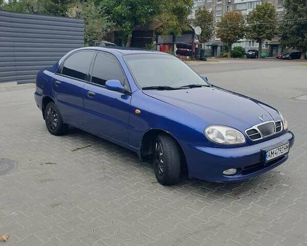 Синий Дэу Ланос, объемом двигателя 1.5 л и пробегом 260 тыс. км за 2250 $, фото 9 на Automoto.ua