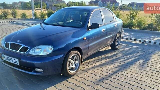 Синий Дэу Ланос, объемом двигателя 1.5 л и пробегом 304 тыс. км за 3500 $, фото 7 на Automoto.ua