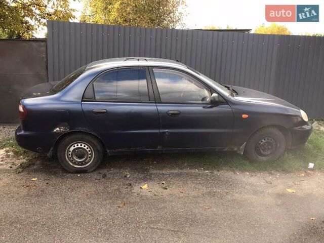 Синий Дэу Ланос, объемом двигателя 1.5 л и пробегом 345 тыс. км за 1550 $, фото 2 на Automoto.ua