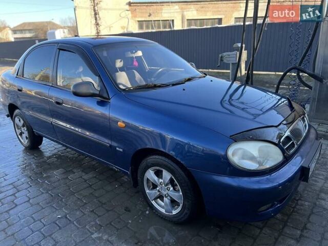 Синий Дэу Ланос, объемом двигателя 1.5 л и пробегом 217 тыс. км за 1550 $, фото 4 на Automoto.ua