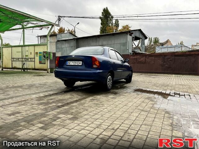 Синий Дэу Ланос, объемом двигателя 1.5 л и пробегом 188 тыс. км за 2850 $, фото 2 на Automoto.ua