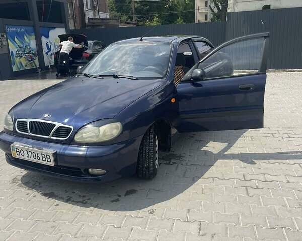 Синий Дэу Ланос, объемом двигателя 1.5 л и пробегом 175 тыс. км за 2200 $, фото 1 на Automoto.ua