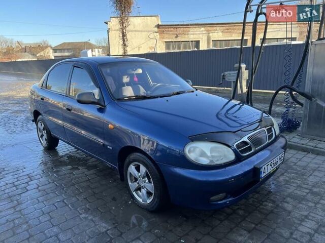 Синий Дэу Ланос, объемом двигателя 1.5 л и пробегом 217 тыс. км за 1550 $, фото 2 на Automoto.ua