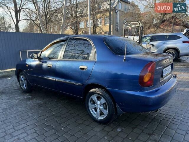 Синий Дэу Ланос, объемом двигателя 1.5 л и пробегом 217 тыс. км за 1550 $, фото 3 на Automoto.ua