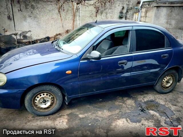 Синий Дэу Ланос, объемом двигателя 1.5 л и пробегом 220 тыс. км за 1450 $, фото 1 на Automoto.ua
