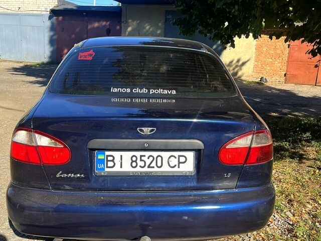Синий Дэу Ланос, объемом двигателя 1.5 л и пробегом 190 тыс. км за 1640 $, фото 2 на Automoto.ua