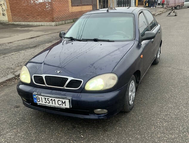 Синий Дэу Ланос, объемом двигателя 1.5 л и пробегом 257 тыс. км за 2000 $, фото 2 на Automoto.ua