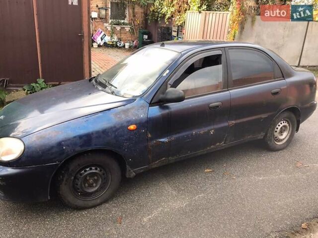 Синий Дэу Ланос, объемом двигателя 1.5 л и пробегом 345 тыс. км за 1550 $, фото 3 на Automoto.ua