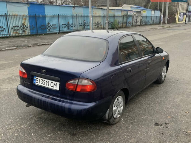 Синий Дэу Ланос, объемом двигателя 1.5 л и пробегом 257 тыс. км за 2000 $, фото 5 на Automoto.ua
