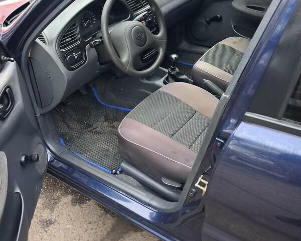 Синий Дэу Ланос, объемом двигателя 1.5 л и пробегом 127 тыс. км за 3100 $, фото 1 на Automoto.ua