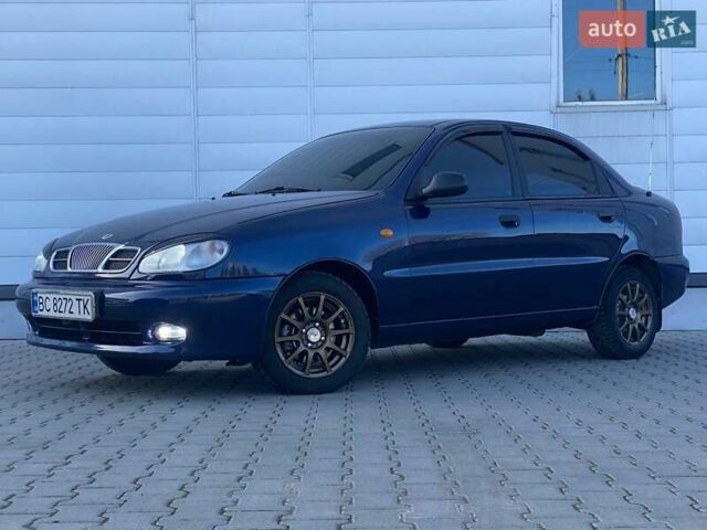 Синий Дэу Ланос, объемом двигателя 1.6 л и пробегом 250 тыс. км за 2900 $, фото 1 на Automoto.ua