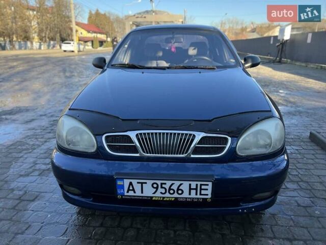 Синий Дэу Ланос, объемом двигателя 1.5 л и пробегом 217 тыс. км за 1550 $, фото 1 на Automoto.ua