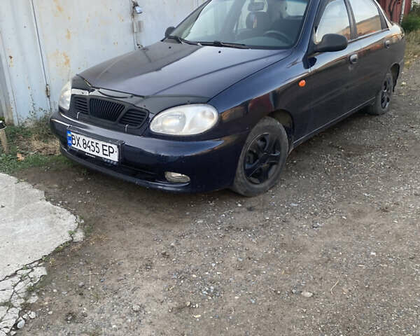 Синий Дэу Ланос, объемом двигателя 1.5 л и пробегом 110 тыс. км за 1600 $, фото 1 на Automoto.ua
