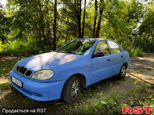 Синий Дэу Ланос, объемом двигателя 1.5 л и пробегом 102 тыс. км за 1260 $, фото 2 на Automoto.ua