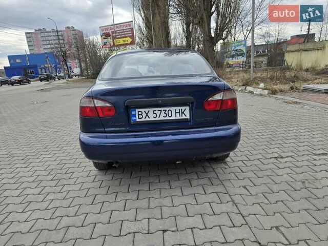 Синий Дэу Ланос, объемом двигателя 1.5 л и пробегом 220 тыс. км за 1515 $, фото 1 на Automoto.ua