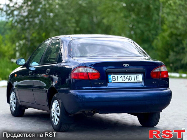 Синій Деу Ланос, об'ємом двигуна 1.3 л та пробігом 199 тис. км за 1750 $, фото 3 на Automoto.ua