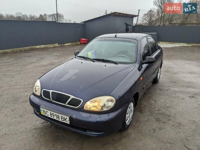 Синий Дэу Ланос, объемом двигателя 1.5 л и пробегом 172 тыс. км за 1450 $, фото 1 на Automoto.ua