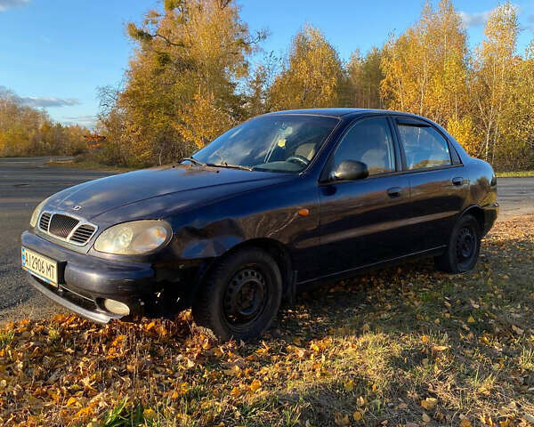 Синий Дэу Ланос, объемом двигателя 1.5 л и пробегом 300 тыс. км за 1700 $, фото 1 на Automoto.ua