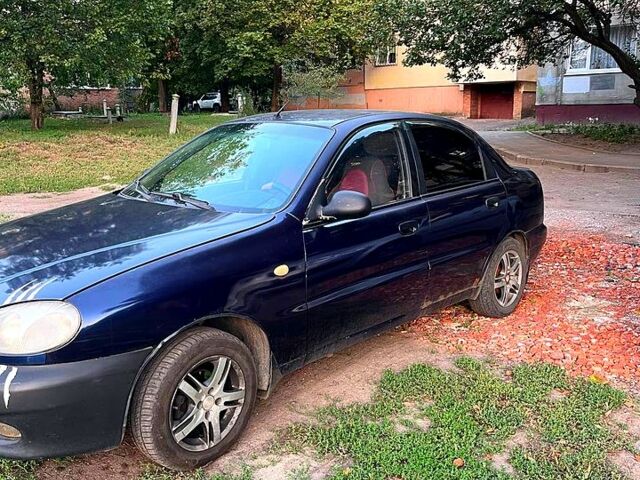 Синий Дэу Ланос, объемом двигателя 1.5 л и пробегом 250 тыс. км за 1000 $, фото 1 на Automoto.ua