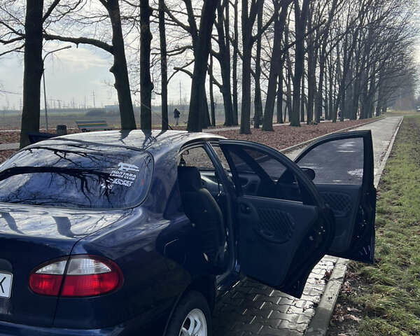 Синий Дэу Ланос, объемом двигателя 1.5 л и пробегом 130 тыс. км за 3400 $, фото 6 на Automoto.ua