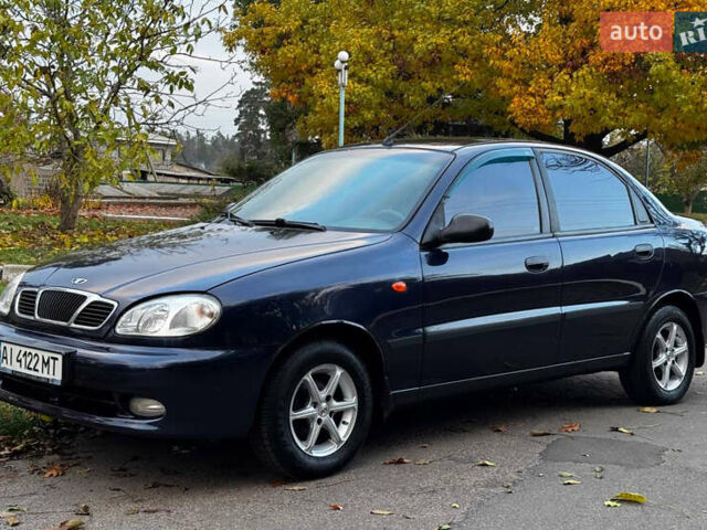 Синий Дэу Ланос, объемом двигателя 1.45 л и пробегом 211 тыс. км за 2600 $, фото 2 на Automoto.ua