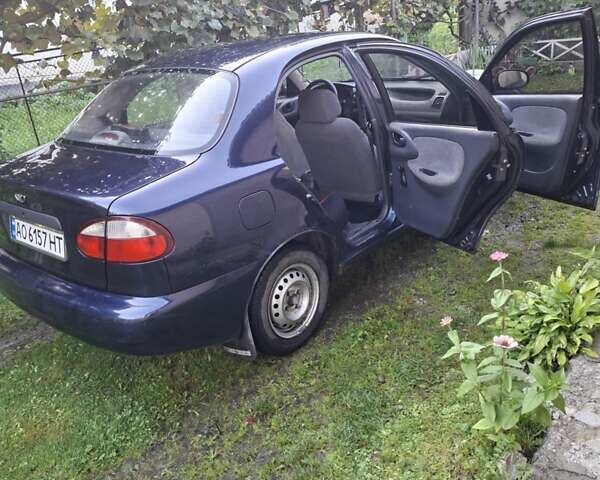 Синий Дэу Ланос, объемом двигателя 1.5 л и пробегом 201 тыс. км за 2600 $, фото 2 на Automoto.ua