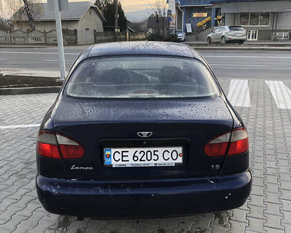 Синий Дэу Ланос, объемом двигателя 1.5 л и пробегом 166 тыс. км за 1500 $, фото 4 на Automoto.ua