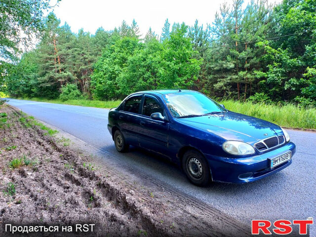 Синий Дэу Ланос, объемом двигателя 1.5 л и пробегом 202 тыс. км за 1350 $, фото 3 на Automoto.ua