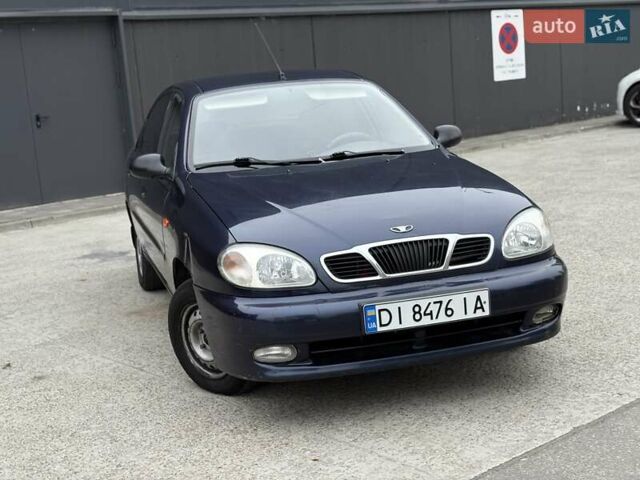 Синий Дэу Ланос, объемом двигателя 1.5 л и пробегом 219 тыс. км за 1350 $, фото 1 на Automoto.ua