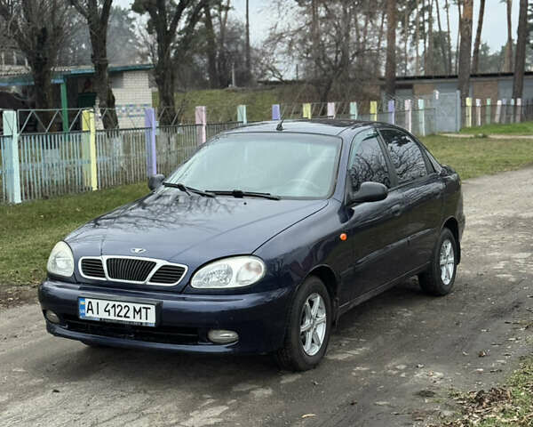 Синий Дэу Ланос, объемом двигателя 1.45 л и пробегом 211 тыс. км за 2800 $, фото 1 на Automoto.ua