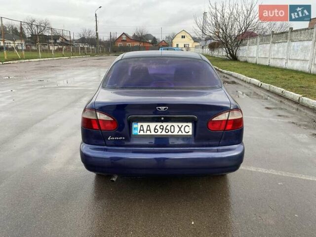 Синий Дэу Ланос, объемом двигателя 1.5 л и пробегом 212 тыс. км за 2350 $, фото 4 на Automoto.ua